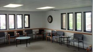 Windber Medical Center chairs and windows; small
